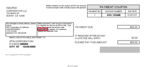 payment coupon graphic